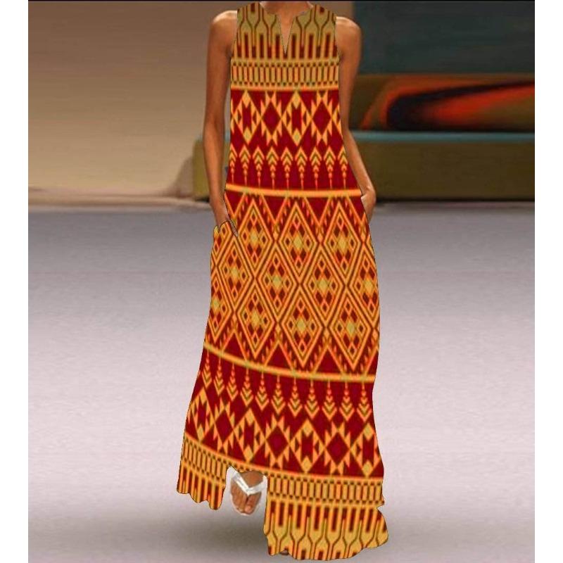 

BITCED Fashion Summer Spring Sleeveless V-Neck Casual Dresses XXXXXL