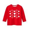 Print Tops For Youth Girls Round Neck 3/4 Sleeves T,Shirts Trendy Tops Outfit Tees
