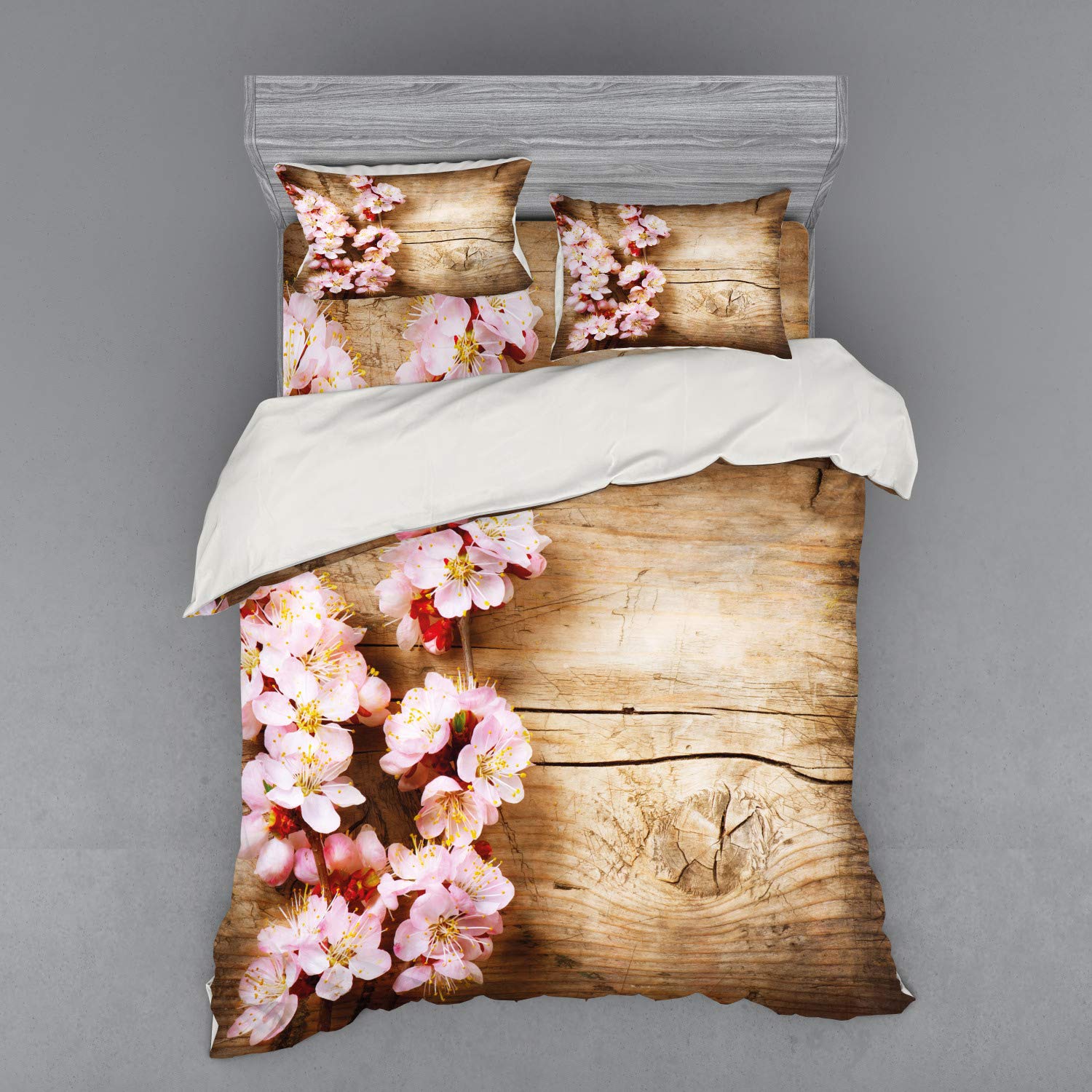

Orchard Duvet Cover Sets for Teens Adults Queen King Size Quilt Covers Lightweight Down 2 Pillowcases 1 Duvet Cover No Comforter (135x200cm)