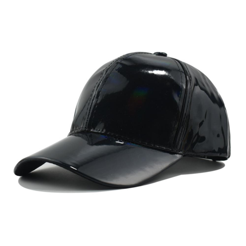 Adjustable Snapback Faux Leather Baseball Cap PU Sparkly Party Hat Party Occasions