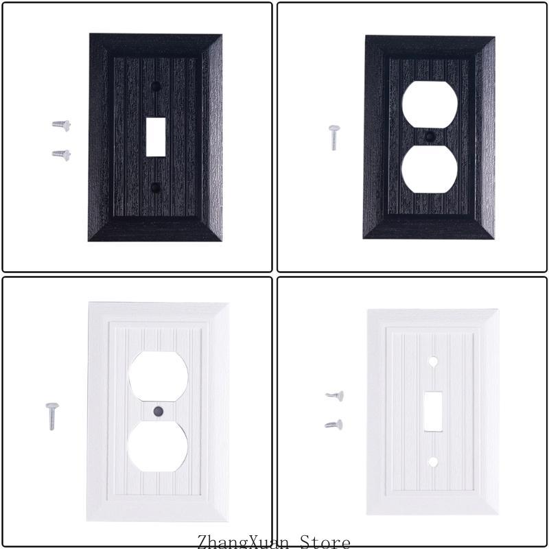 Faceplates Covers Wall Panel Light Switches Socket Cover Standard Wall Switches Receptacle Outlet Covers Easy to Use 3XUF