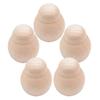 Unfinished Wood Crafts Wooden Blank Dolls Diy Unfinished Dolls Handcraft Supplies Smooth Surface Durable Wood 4.80X3.70X3.70CM 5Pcs
