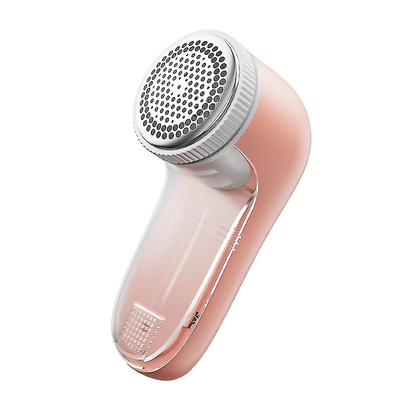 Electric Fabric Shaver Pink Clothes Hair Remover Sweater Hair Ball Trimmer Wire Cutter with Replaceable Stainless Steel Blades for Sofas and Clothes