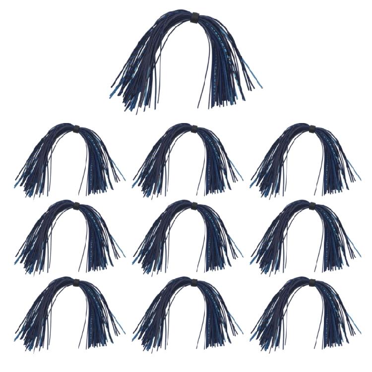 10 Bundles Spinnerbaits Buzzbaits Jig Squid Skirt Fly Tying Component Fishing Accessories Jig Skirts 44 Strands/Bundle