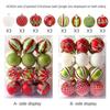 24Pcs/Box Plastic Christmas Colored Balls Electroplated Christmas Tree Hanging Pendant  for Home