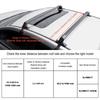 Universal Roof Rack Crossbar for Naked Roof Vehicle Aluminum with Lock