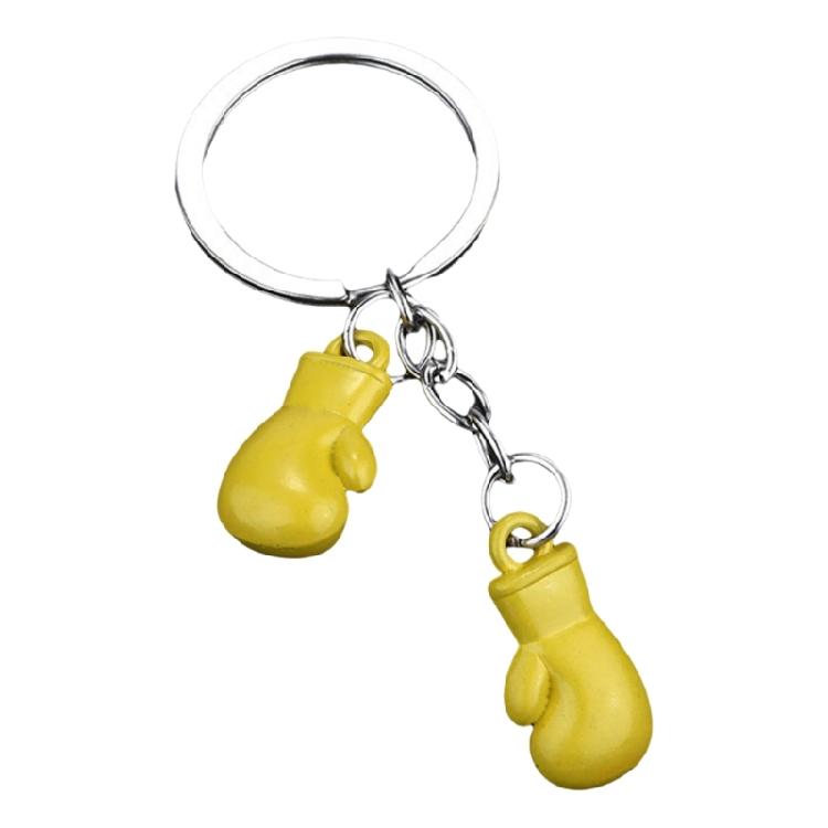 Boxing Glove Keychain Car Keys Pendant Simulation Fitness Equipment Shape Keyring Fashionable Car Keys Ornament