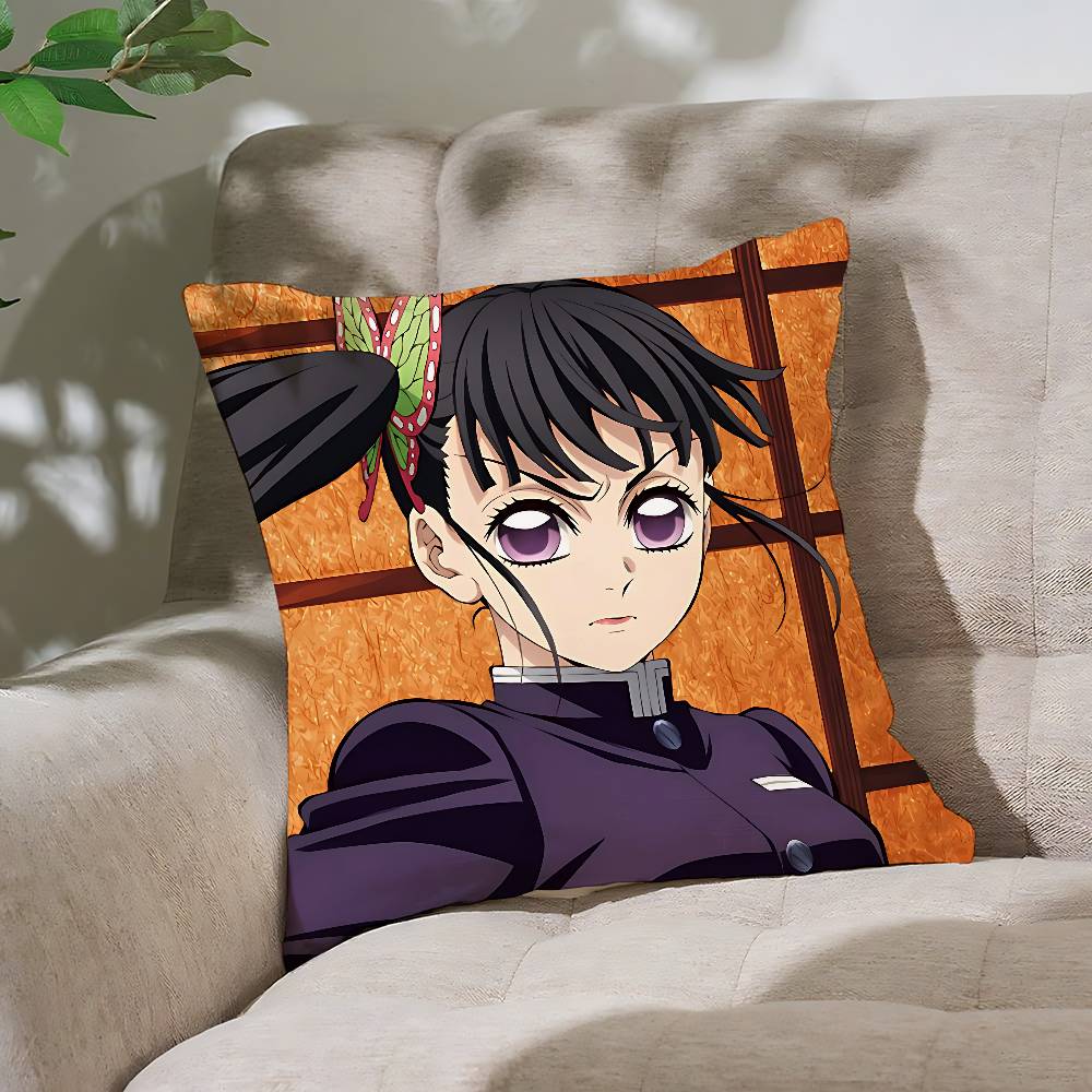 Anime Tsuyuri Kanao Pillow Case Cushion Cover Soft Cute Throw Pillow Case For Car Sofa Pillowcase Polyester With Zipper