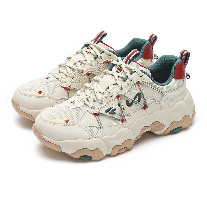 FILA Fluid 6 Cat Paw Low-Top Lifestyle Shoes Women sneaker Cloud-White F12W512103FCC