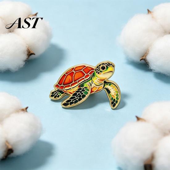 Metal Octopus Badge Cartoon Sea Animal Brooch, Dolphin Whale Seahorse Enamel Marine Brooch Pin, Hats Bags Scarves Clothes Decorative Accessory Ocean