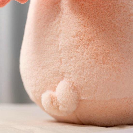 Angel Pig Plush Toy Super Soft Stuffed Animal Doll Pillow Lovely Pink Piggy with Wings Hold Heart Balloon Companion Soothing