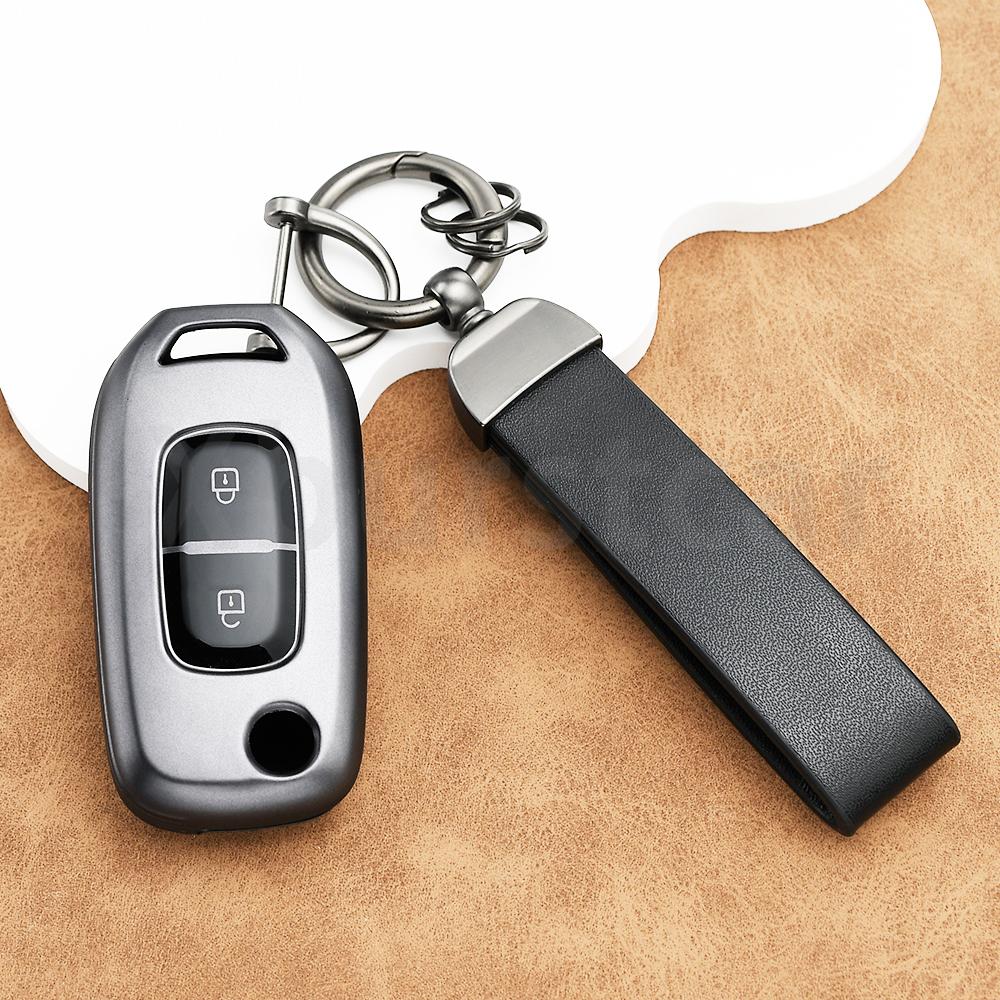Tpu Auto Shell Fob Holder Car Flip Key Case Cover Bag For Renault Sandero Stepway Logan Clio 5 Arkana Kwid Kadjar Captur Megane
