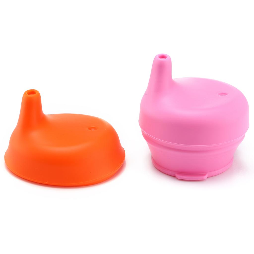 Universal Elastic Silicone Sippy Cup Lid Only, Leakproof Replacement Straw Cup Cover for Baby Toddler, Cup Lid Only Without Water Cup