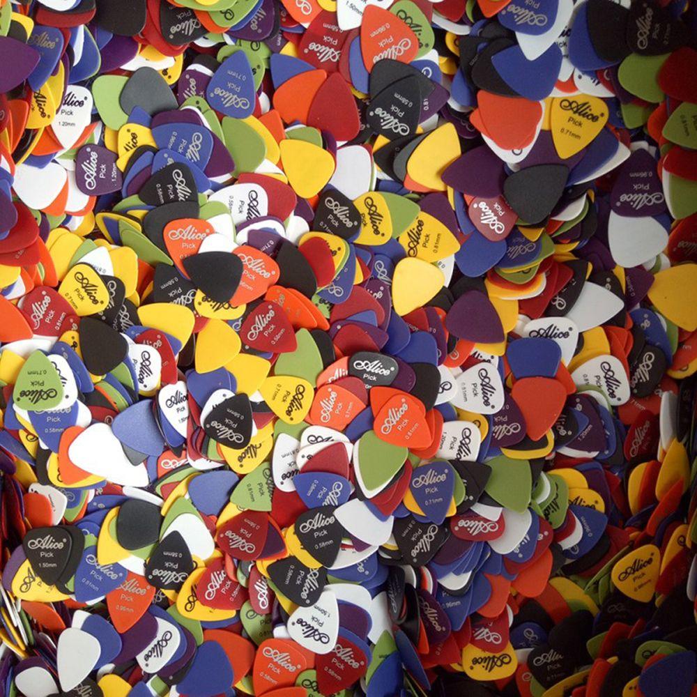 0.58 - 1.5 mm Multiple Color Acoustic 1 Box Bass Guitar Picks Mediator Plectrum Guitar Accessories