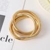 Bracciale Luce Lusso Moda Versatile Bracciale a Tre Strati Colore Misto Avvolgimento Bracciale Elastico