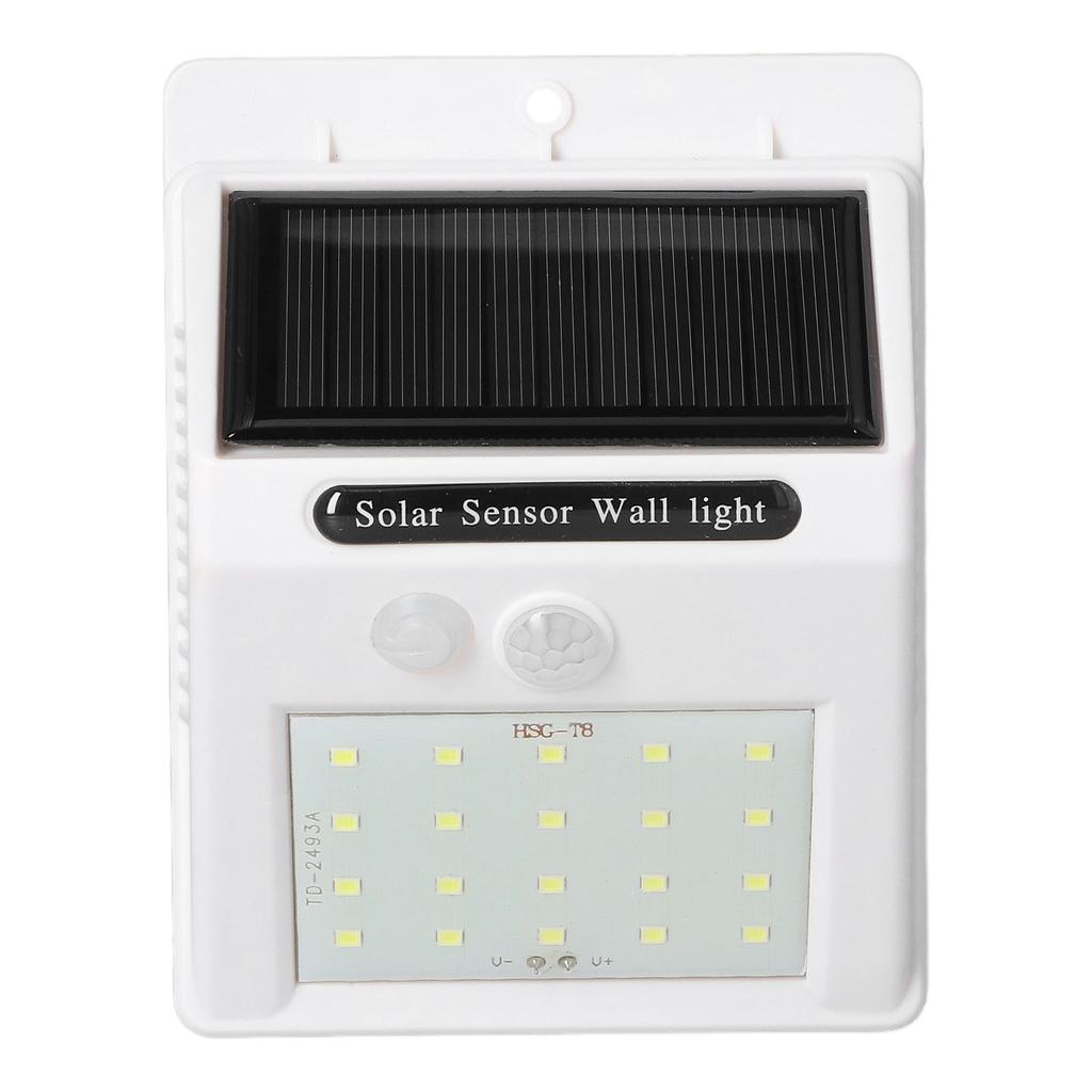 Solar Wall Light LED 3 Lighting Modes Waterproof Motion Sensing Auto Charging for RV