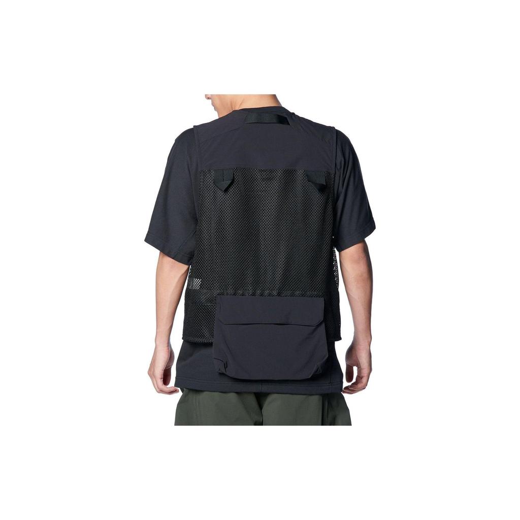 Under Armour Solid Color Logo Print Pocket Design Zipper Outdoor Work Vest Unisex vests Black 1387983-001
