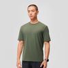 SAUCONY Breathable Comfortable Solid Color Sports Casual Running Commuting Crew Neck Short Sleeve T-Shirt Men Tops Milk-Army-Green SC2249099A-GE27