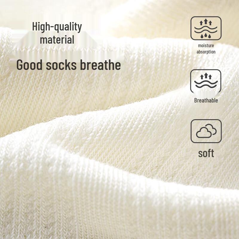 Qihaiqiu Women's Disposable Summer Mesh Ballet Crew Socks