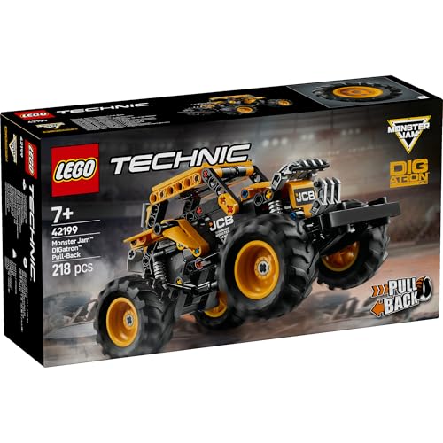 LEGO Technic Monster Jam™ DIGatron™ Pull-Back Toy, Birthday Gift, Building Blocks, for Boys and Girls, Ages 7, 8, and 9, Elementary School Students, V