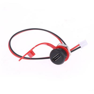 Usb-C Konnektör Type-C - Ph 2.0 Somunlu Kilitleme Plakalı Dişi Usb Soket