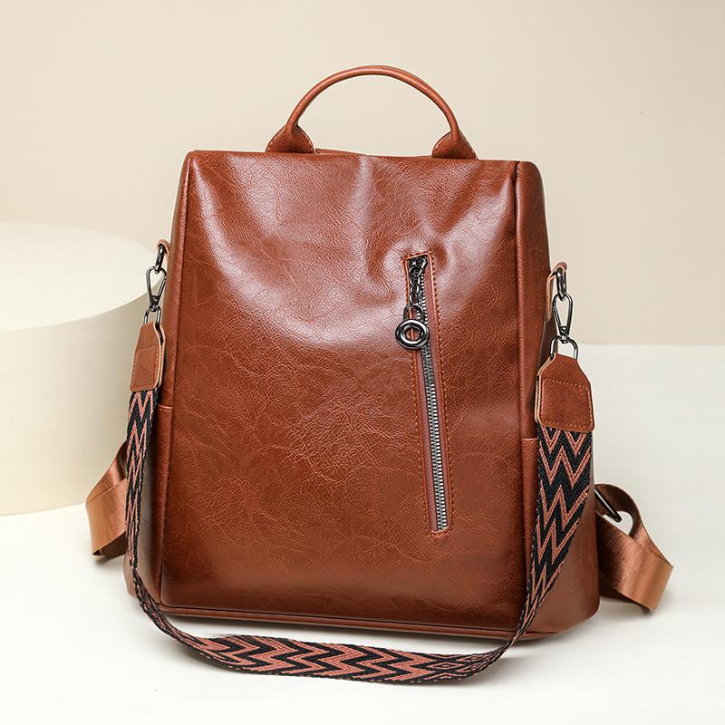 Womens PU Backpack Anti Theft Travel School Bag Casual Daypack Shoulder Handbag