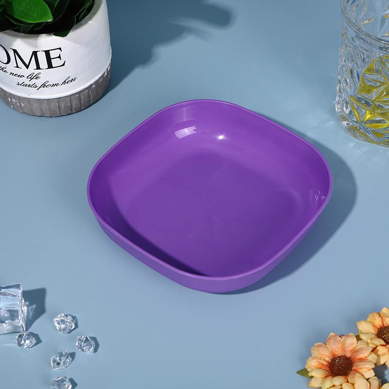 Reusable Lightweight Dinner Plate Multipurpose Fruit Snack Plate For Home Kitchen Picnic Easy To Clean