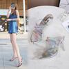 Your Bestfashion 2024Designer Crystal Sexy Women's Sandals Transparent High Heels Lady Clear Slippers Pumps Summer Shoes