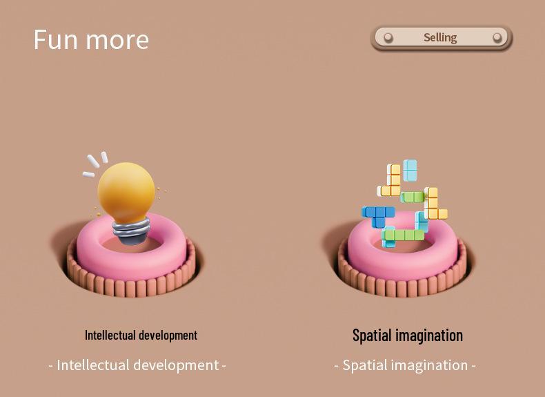 Akiki Creative Educational Building Blocks Set for Kids - Rice Hole Sticks for Stacking and Construction Play