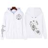 Anime Fullmetal Alchemist Edward Elric Grafica con Cappuccio Uomo Donna Casual con Zip Felpe con Cappuccio Felpa Harajuku Giacca con Zip giacche