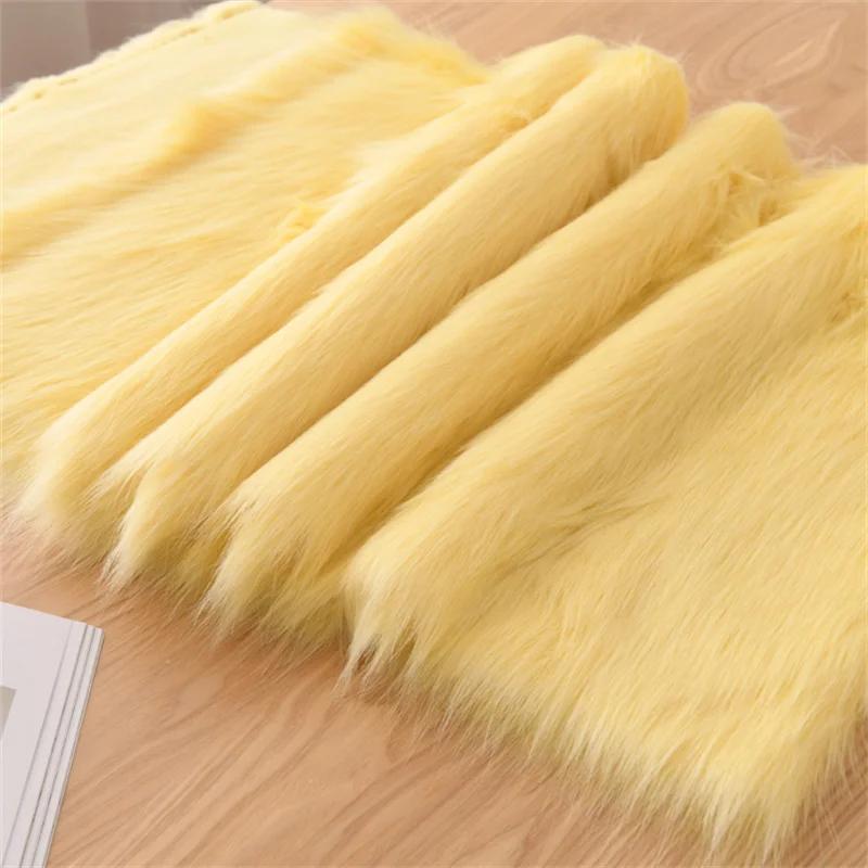 5cm Plush Thickened Fur Fabric By The Meter Coats Bags Clothes Sewing High-grade Imitation Fox Cloth Decorative Winter Plain Diy