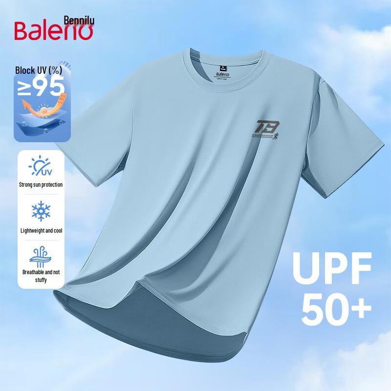 Baleno Men s UPF50+ Sun Protection Loose Fit Short Sleeve T-Shirt 2XL