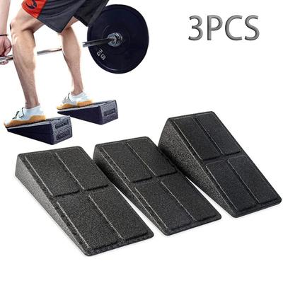3 peças/conjunto de blocos de inclinação para panturrilha, placa de inclinação ajustável, antiderrapante, para exercícios, academia, fitness, acessórios de ioga