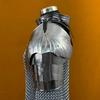 Royal Women's Chainmail Armor Set Elegant Medieval Battle Gear with Pauldrons Gorget for LARP, Cosplay Historical Reenactments