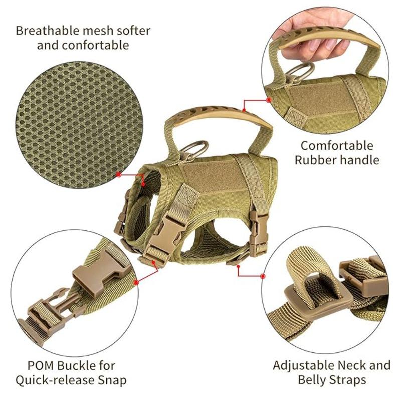 Tactical Cat Chest Strap Vest Type Leash Anti-break-free Adjustable Cat Leash Dog Small Dog Chain