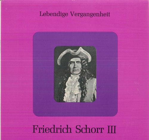 LP Record FRIEDRICH SCHORR - Friedrich Schorr 2 LV241 LEBENDIGE VERGA Austria Classical Used