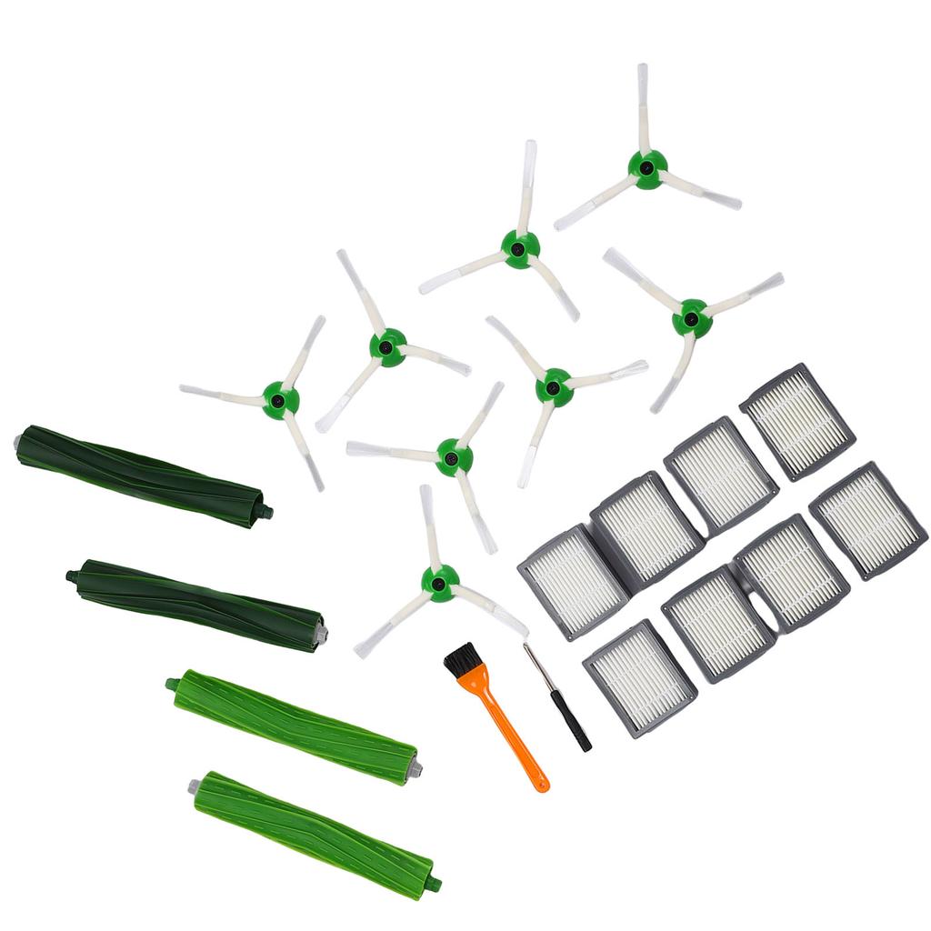 24Pcs Set Vacuum Cleaner Replacement Parts Accessories Fit for I3 Series 3 Pairs Roller Brush 8 Filters 8 Side Brushes