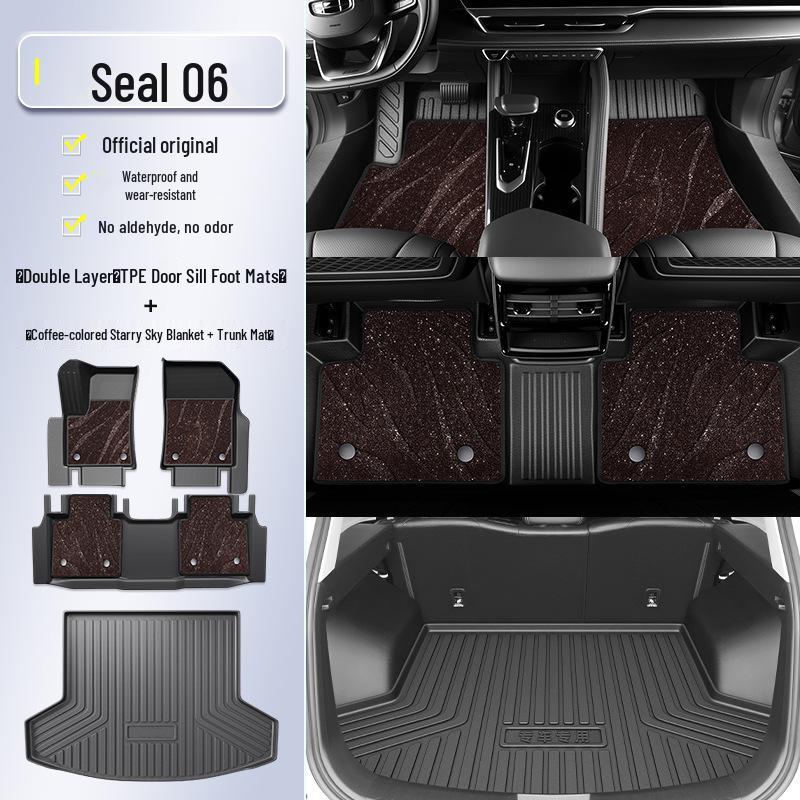 Full Coverage TPE Floor Mats for 2025 BYD Seal 06 DMi EV