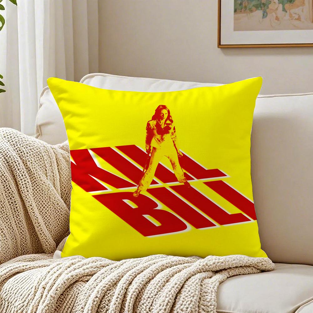 movie action KKill BBillS Cushion Cover Pillowcase Antidustmite living Room Sofa Decor Cushion Room