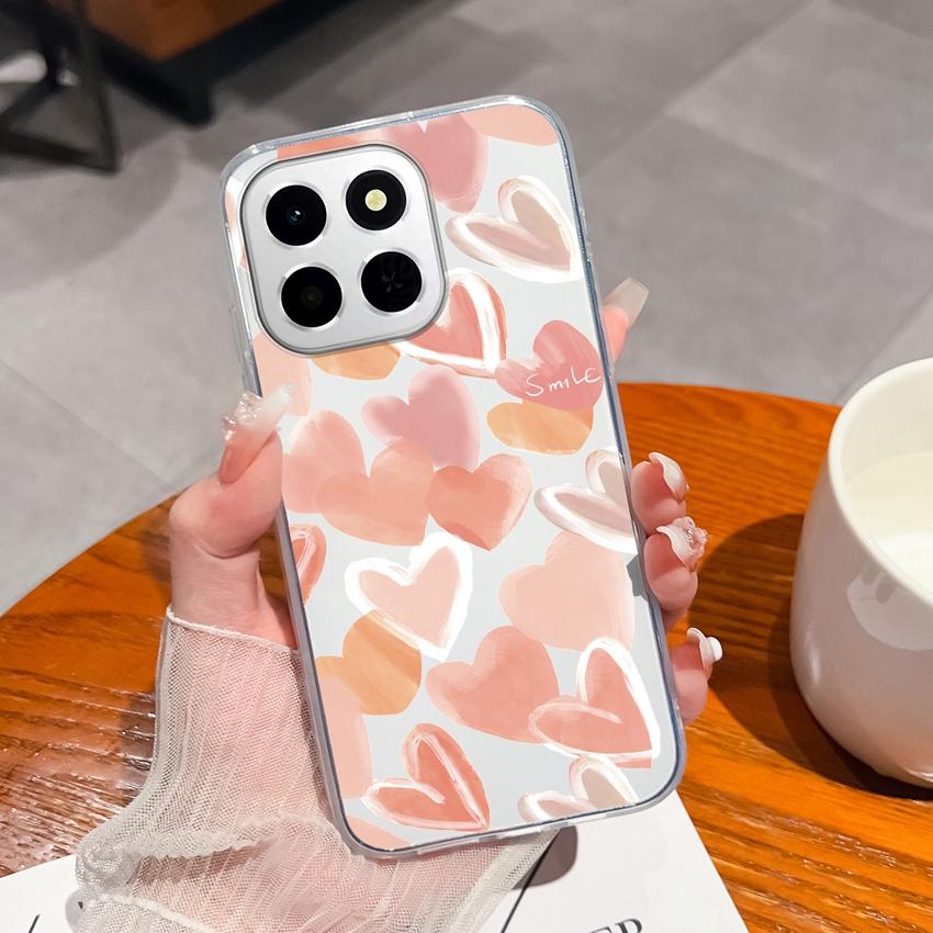 Für Huawei Honor X8a X7a X8c X6c 400 Pro Handyhüllen Niedliches Astronautenmuster Luxuriös Transparent Stoßfest Silikon Linsenschutzhülle Für Huawei Capa