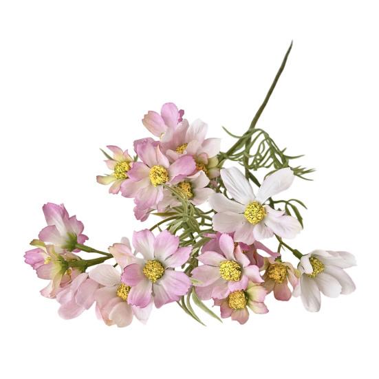 Artificial Spring Flowers Realistic Faux Wildflowers with Stem Colorful Floral Bouquet for Vase Indoor