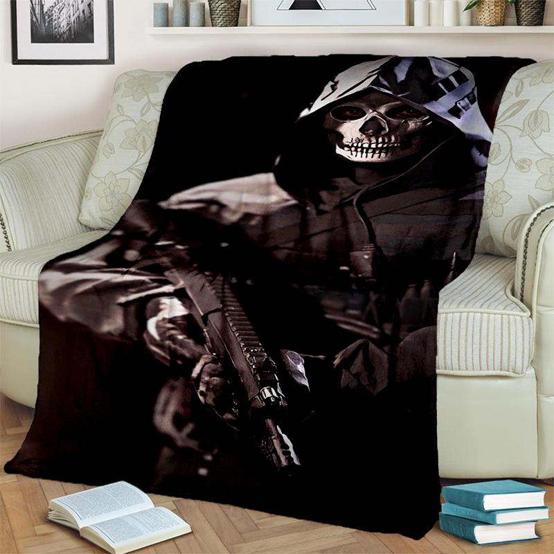 3D Call of Duty,COD Game, Gamer HD Blanket,Soft Throw Blanket for Home Bedroom Bed Sofa Picnic Travel Office Cover Blanket Kids