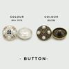 Chinese Style Oil-Dripped Pearl Metal Decorative Buttons for Coats, Jackets, Suits, and Sweaters
