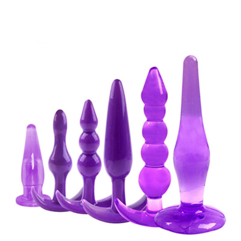 4/6 Stück/Set Sicherer Silikon Po-Plug Dildo Masturbation Anal-Plug Vaginal-Plug Sexspielzeug Für Frau Mann Anal-Dilator Spielzeug für