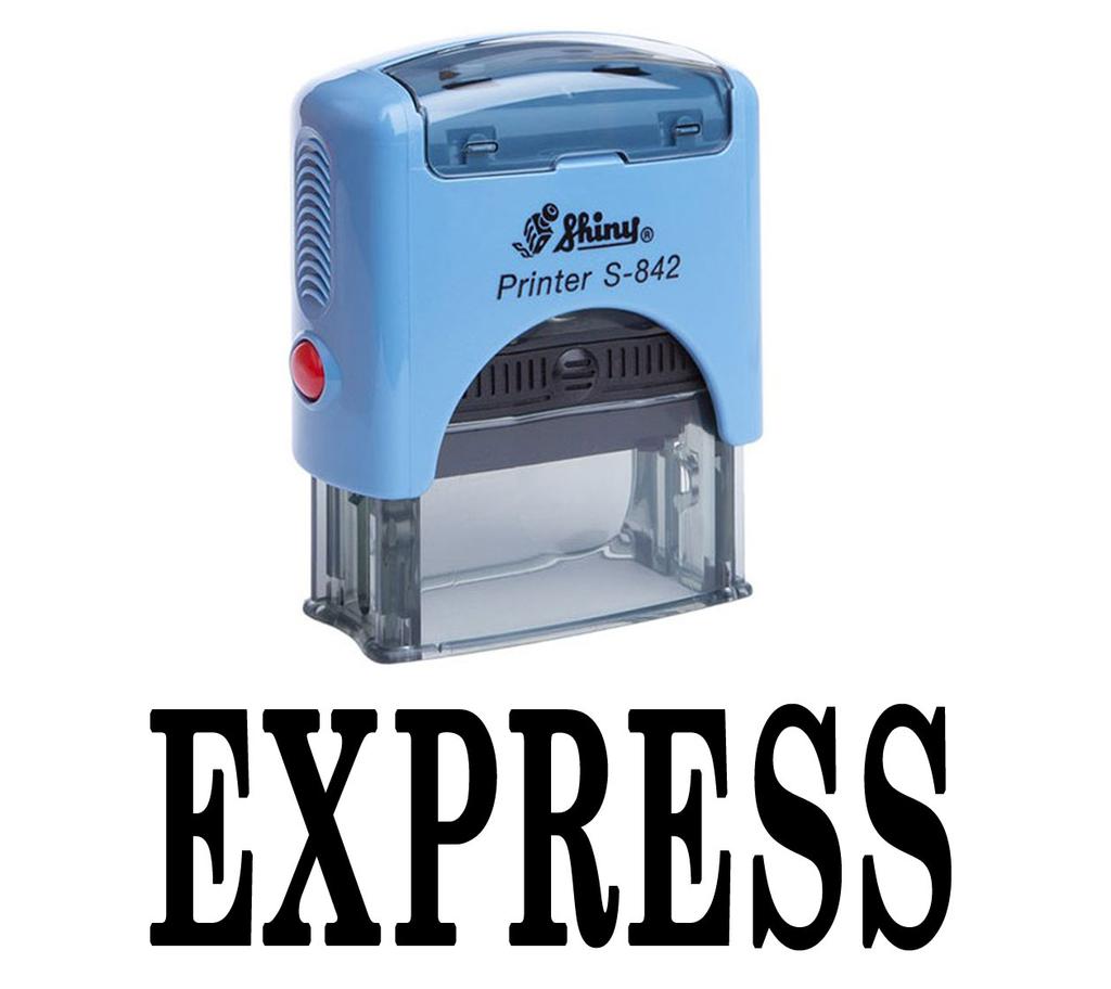 EXPRESS Self Inking Rubber Stamp Custom Shiny Office Stationary Stamp