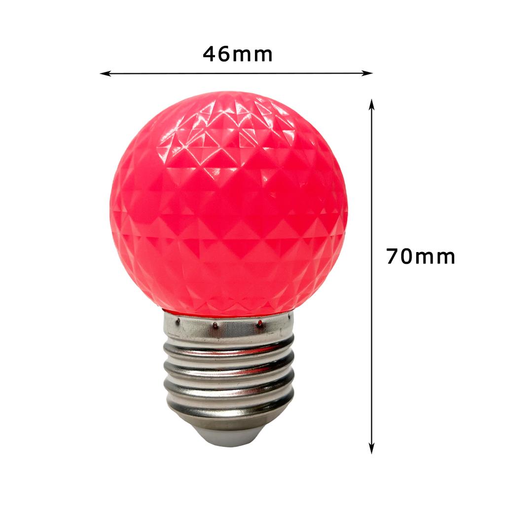 Yoryzeng 2W B22 E27 Pineapple Shape Light Bulb 9 Colors Globe Decoration Lamp Red Blue Green Purple White Orange 110V 220V