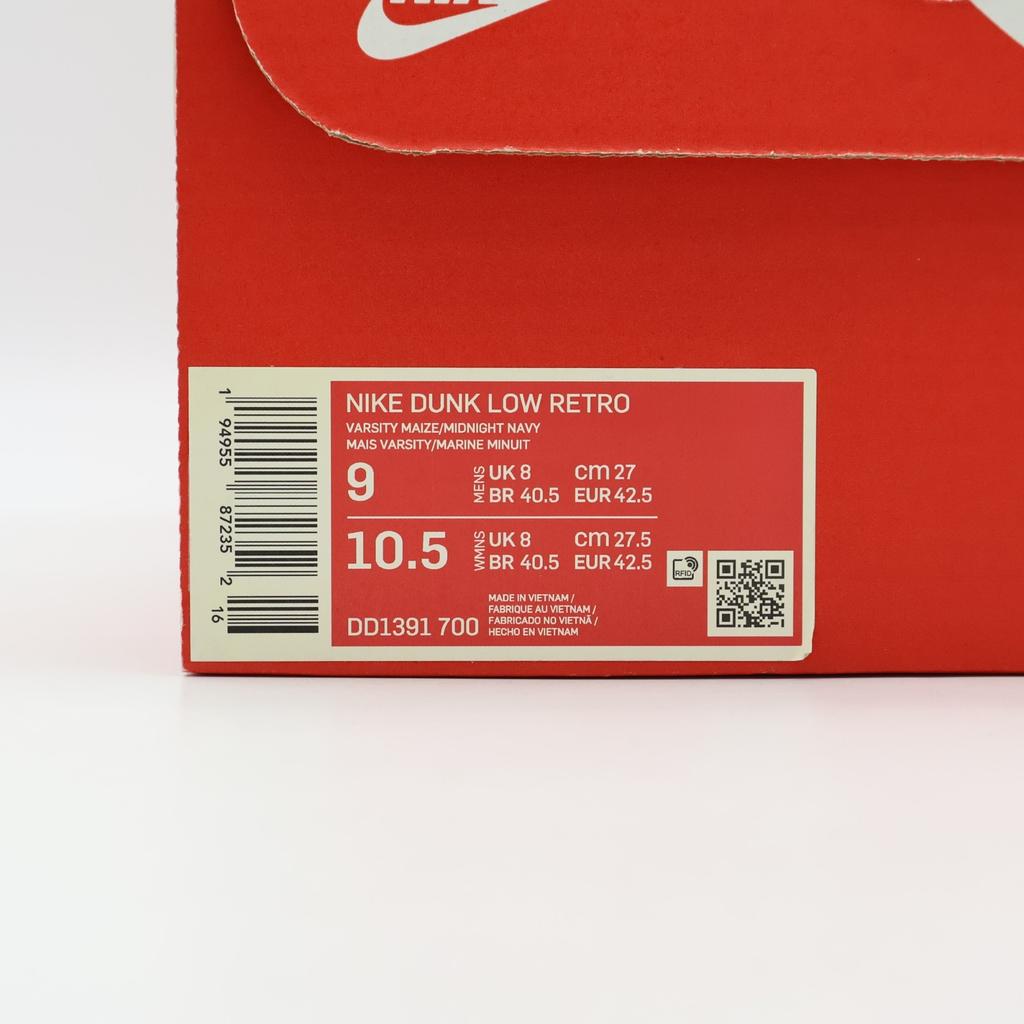 DD1391-700 Nike Dunk Low Michigan Varsity Maze Mitternachtsblau Weiß (Herren)