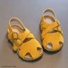 Suede Leather Children's Sandals for Girls Fashion Summer Girl Cross-tied Beach Shoes Baby Instant-dry Water Shoes Sandal I05112