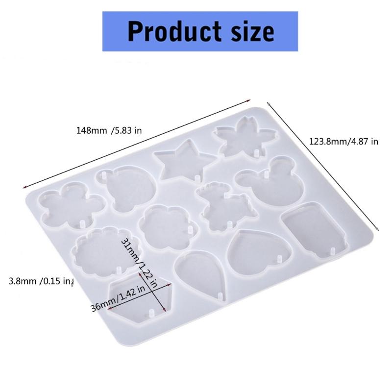 Durability Silicone Mold For Resin Crafts Hearting Cats Charms Jewelry Making Tools