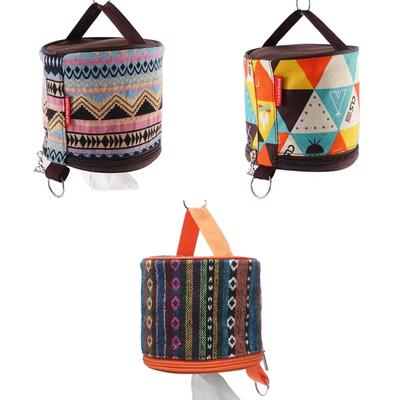 Outdoor Camping National Style Folding Toilet Paper Tissue Case Holder Portable Travel Napkin Storage Bag Durable Box